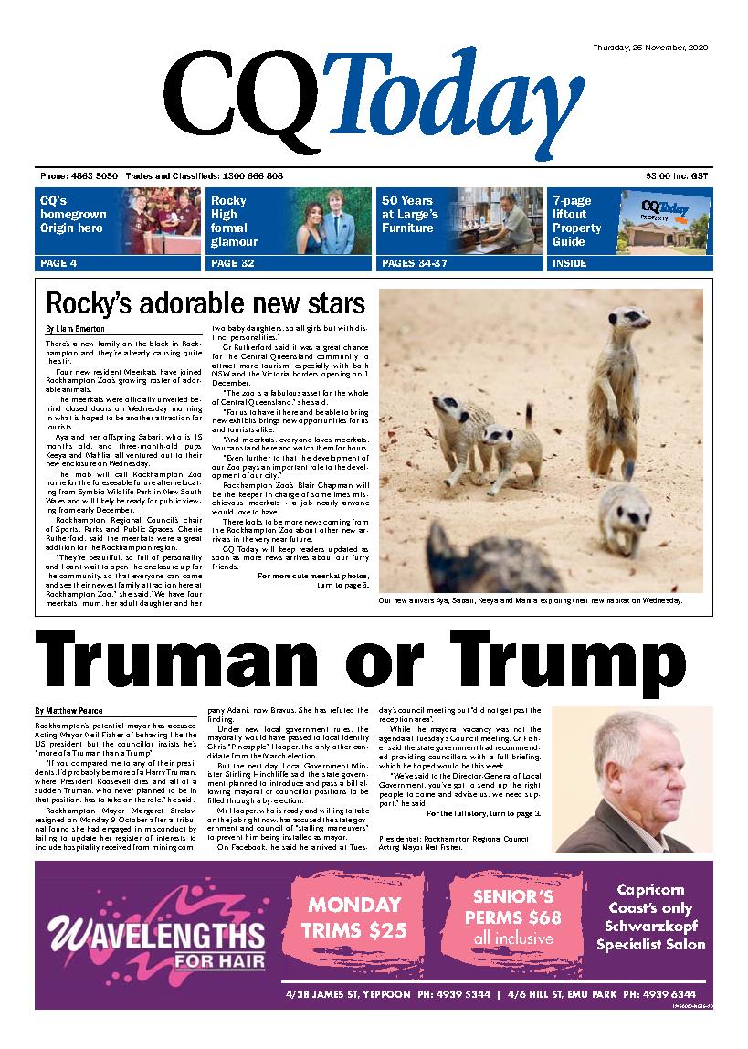 CQ Today - 26th November 2020 | Central Queensland Today