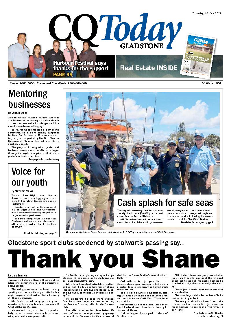 CQ Today Gladstone - 13th May 2021 | Central Queensland Today