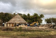 Demolition of resort buildings