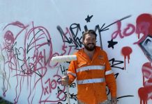 Yeppoon local pledges to help businesses and homes damaged by graffiti
