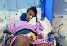 Crash victim fights back