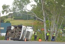Yeppoon Truck roll-over