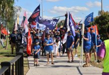 Workers march for Labour Day