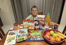 Eight-year-old boy gives to community