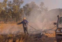 Dry conditions mean fire risk
