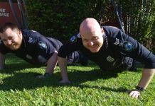 Police push-up suicide awareness
