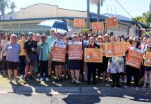 Schools stop for change