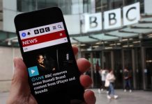 Claims Brand flashed woman, then laughed on air