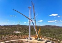 Turbine installed at Clarke Creek