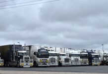 Truckies wait out road closures