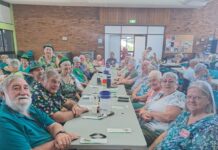 Irish eyes smiling at seniors lunch