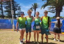 Stewart represents Australia with distinction