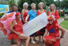 Red dresses will turn heads