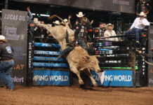 Central Queenslanders in action at PBR Grand Finals